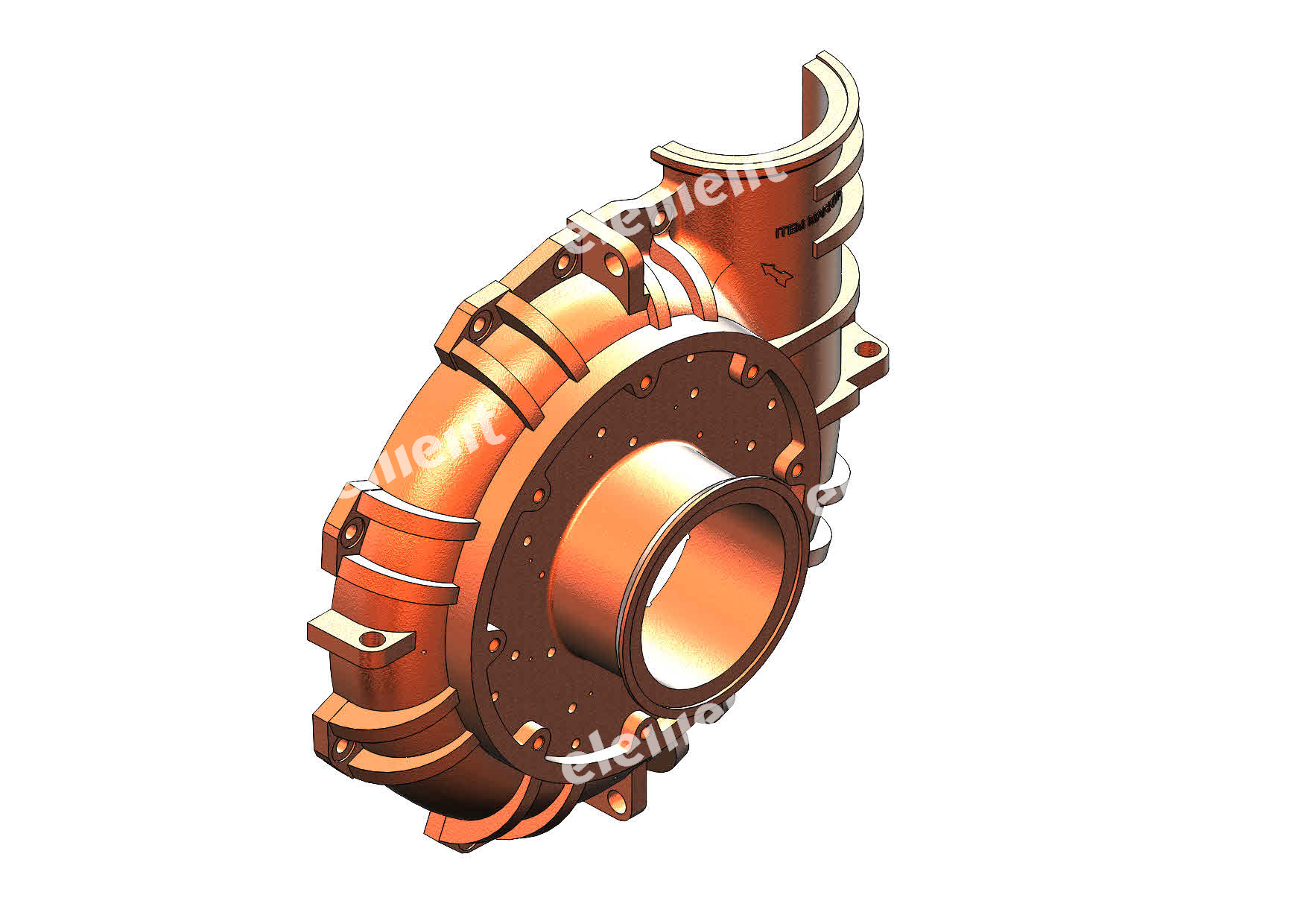 CASE HALF - INLET SIDE 510052-1 for mining equipment